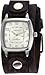 Nemesis #NFB017S Men's Vintage Square Collection Brown Wide Leather Band Watch
