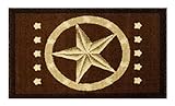Texas Brown Door Mat 2 Ft. X 3 Ft. #5457 Americana