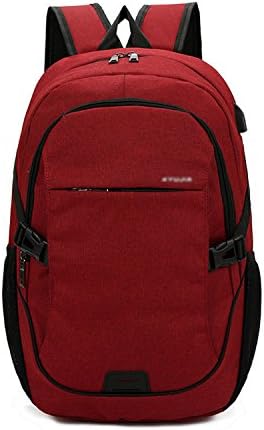 Versatile Canvas Sling Bag/Travel Backpack | Wear Over Shoulder or Crossbody,red