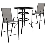 Flash Furniture Brazos Bar Table Set - 3 Piece