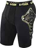 G-Form Pro-G Board & Ski Impact Protection Compression Shorts (Black/Yellow, Medium)