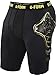 G-Form Pro-G Board & Ski Impact Protection Compression Shorts (Black/Yellow, Medium)
