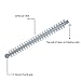 AZDENT Dental Ligature Ties Orthodontic Elastic Rubber Bands Latex Free Gray 1000PCS/BAG