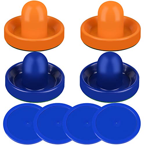 Air Hockey Pushers and Red Air Hockey Pucks, Goal Handles Paddles