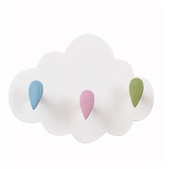 LnLyin Cloud Wand Haken Heavy Duty Nagel Kostenlose Adhesive Nahtlose Haken für Küche Bad Tür Deckenaufhänger