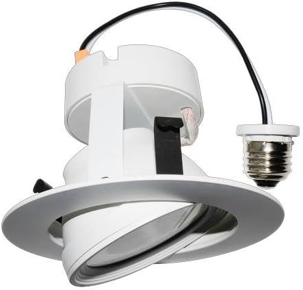 Cost Less Lighting 4 Pack - 4" Inch LED Gimbal Recessed Light Fixture 3000 Kelvin - 5 Year Warranty
