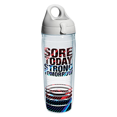 With Grey Water Bath Lid, 24 Oz, Clear