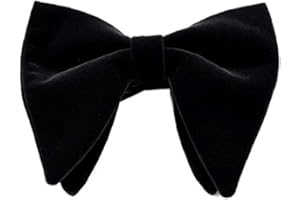 Men Bow Tie Big Velvet Bowtie Pre Tied Formal Tuxedo Black Bow Tie for Party WeddingFormal Tuxedo