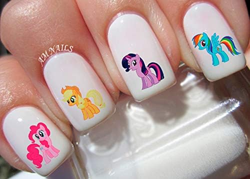 My Little Pony Water Nail Art Transfers Stickers Decals - Set of 46 - A1219