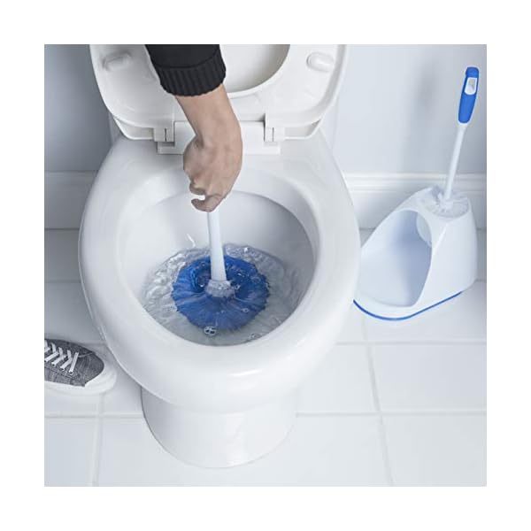 Mr. Clean Turbo Plunger and Bowl Brush Caddy Set, Toilet Brush Plunger