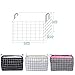 Yoweenton 3 Pack Square Toy Storage Basket, 15.5 Inch Canvas Fabric Foldable Laundry Storage Bin with Handles for Home, Office, Nursery, Toys, Dorm, Closet