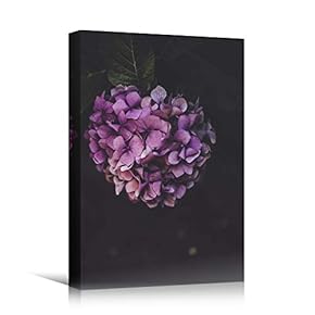 signwin Canvas Wall Art Purple Petal Closeup Bedroom...