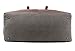 JIAO MIAO Overnight Canvas Leather Travel Tote Duffel Shoulder Handbag Bag,170805-gery One Size (Hardcode)