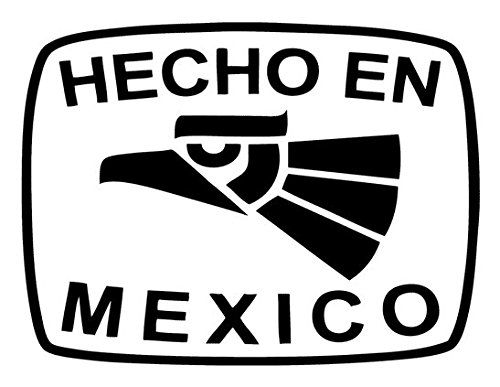 Hecho in mexico { white } premium decal 5" | guada…