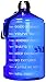 BuildLife 1 Gallon Water Bottle Motivational Fitness Workout with Time Marker/Drink More Daily/Clear BPA-Free/Large 128OZ /73OZ /43OZ Capacity
