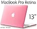 Kuzy Older Version Case Compatible with MacBook Pro 13 inch Case 2015-2012 Release Models A1425 A1502 MacBook Pro Case Retina Display Hard Shell Cover for 13.3 inch Mac Book Pro Case, Pink