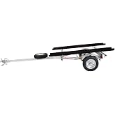 Malone MPG464-LBB MicroSport LowBed 2 Kayak Trailer with 2 Bunk Kayak Carriers &amp; Spare Tire | 20' / 800 lbs Capacity | Fully Submersible | 22" Crossbar to Ground Clearance