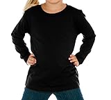 Kavio! Toddlers Crew Neck Long Sleeve Black 2T