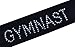 Funny Girl Designs GYMNAST Rhinestone Cotton Stretch Gymnastics Headband (Black)