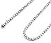 Monily 4 mm 22 In Square Rolo Stainless Steel Chain Necklace Round Box Necklace Men Women Jewellery