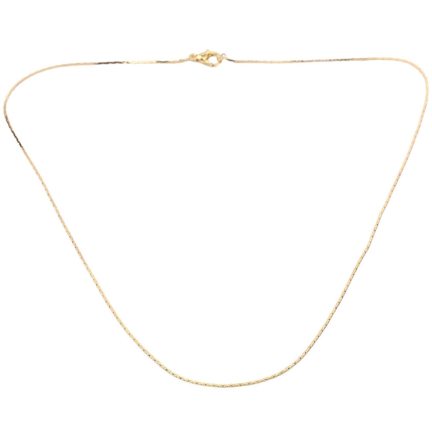 YAZILIND Collar de cadena de cuerda Simple plateado oro de