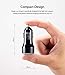 Ringke RealX2 Quick Charge Compatible with Most Smartphones, Compact Car Charger Dual 3.0 USB Port Output 3A LED Light [Black]