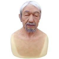 Minaky Silicone Realistic Man Head Mask Handmade Face for Crossdresser Transgender Cosplay Drag Queen Costumes 1G