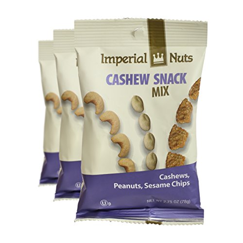 Imperial Nuts Grab & Go Nut Snack Bags (12 PK) Perfect Blend of Fresh Tasty Nuts, Dried Fruits