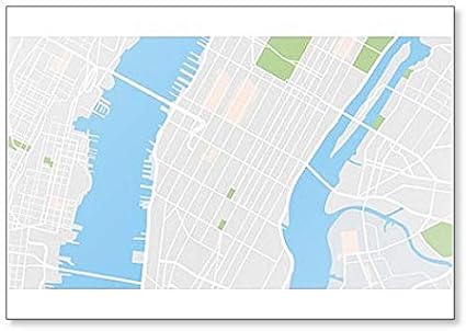 Amazon ニューヨーク市地図イラスト クラシック冷蔵庫マグネット Foto Magnets 冷蔵庫マグネット