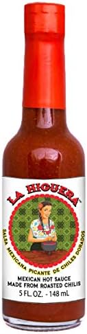 La Higuera Gourmet Roasted Authentic Mexican Hot Sauce Perfect For Tacos Burritos Tortas Menudo Pozole Ceviche BBQ Ribs