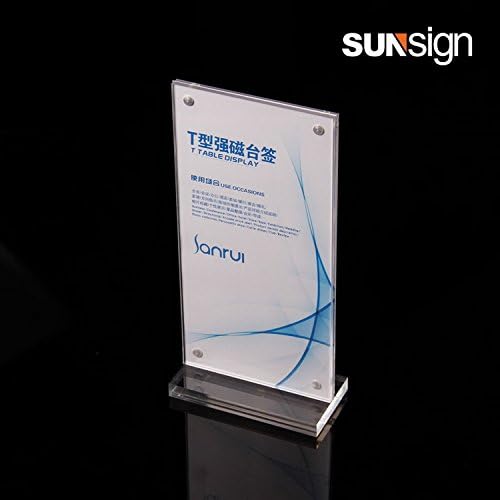 T type magnetic vertical A5 table display 148210 reception counter information acrylic stands