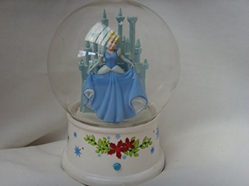 Disney Cinderella Princess Electronic Toy Snowglobe 7" Collectible ; "We Wish You a Merry Christmas"