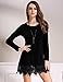 Match Women's Long Sleeve Lace Casual Dress(US 8 - Asian XL, BBX-8191 Midnight Black)