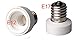 Toplimit E17 TO E12 Candelabra Light Bulb Lamp Socket Adapter LED Blub Intermediate Base Energy Efficient Inflaming Retarding PBT Socket Adapter 4 Pack¡­