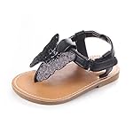 Girls Princess Shoes, Mosunx(TM) Baby Spring Soft Sole Fashion Butterfly-Knot Shoes (Age:12-18 Month, Black)