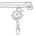 Souarts Womens Office Lanyard ID Badges Holder Necklace with 12pcs Snap Jewelry Charms Pendant Clip (Life Tree)