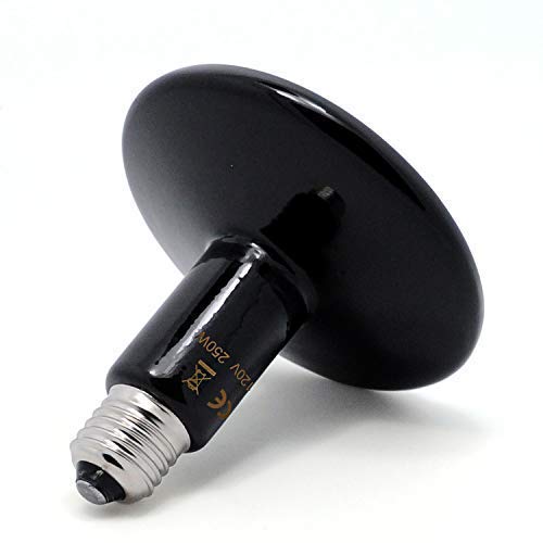 theBlueStone 250 Watt Ceramic Heat Emitter No-Light Infrared Reptile Heat Lamp Bulb for Terrarium Aquarium Amphibian Snake Chickens Brooder Birds Pets - Thumbnail 7
