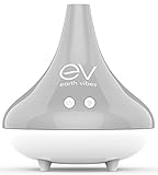 Earth Vibes Aromatherapy Essential Oil Diffuser 300ml - Premium Ultrasonic Aroma Humidifier Bacteria Cleaner - Auto Shut-Off & 7 Color LED Lights - BPA Free - Office Home Bedroom Living Room Study