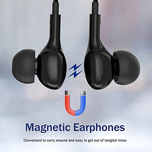 USB C Headphones for Samsung Galaxy S26 Ultra S25 S23 S22 S24 S21 A56 A55 A26 A35 A16 5G Magnetic in-Ear USB C Earbuds with Microphone Type C Earphones for iPhone 15 16 17 Pro Max Pixel 9 8 7 6 Pro