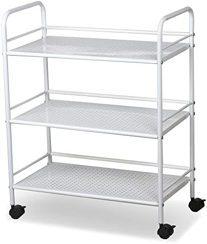 Youzee Rolling Trolley Cart 3 Shelves Hair Beauty Salon Spa Storage Equipment Organizer