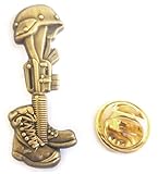 Fallen Soldier Battlefield Cross Hat Jacket Vest Tie Tack Lapel Pin