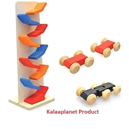 Kalaplanet Wooden Slippery Cars Toy