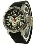 Grandeur 45mm Men's Watch with Black Chronograph Dial