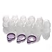 LIHAO 10 Reusable Cake Decorating Pastry Bag Couplers with 3 Icing Bag Ties