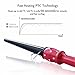 Ceramic Conical Curling Wand,Tapered Clipless Curling Iron with 1/2 inch to 1 inch Barrel- Professional Salon Performance Fast Heat-up Hair Curler with Tourmaline Negative Ion Technology, Pink