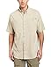 Columbia Mens PFG Tamiami II Short Sleeve Fishing Shirt, Fossil, Small