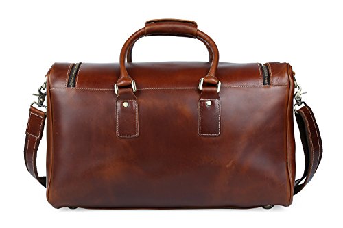 Borsa da donna in vera pelle vintage nuova borsone da viaggio palestra taglia