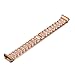 SHANGPULE Bling Bands Compatible with Fitbit Charge 4 / Charge 3 / Charge 3 SE bands, Replacement Strap with Rhinestone Bracelet Wrist Band Accessories Women Man Large Small(Rose Gold)