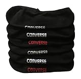 Converse Mens All Star No-Show Black Socks -- 6 Pack
