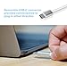 ARKTEK USB-C to DVI Adapter USB Type C (Thunderbolt 3 Compatible) to DVI 2K Cable Adapter for Chromebook Pixel and More (White)